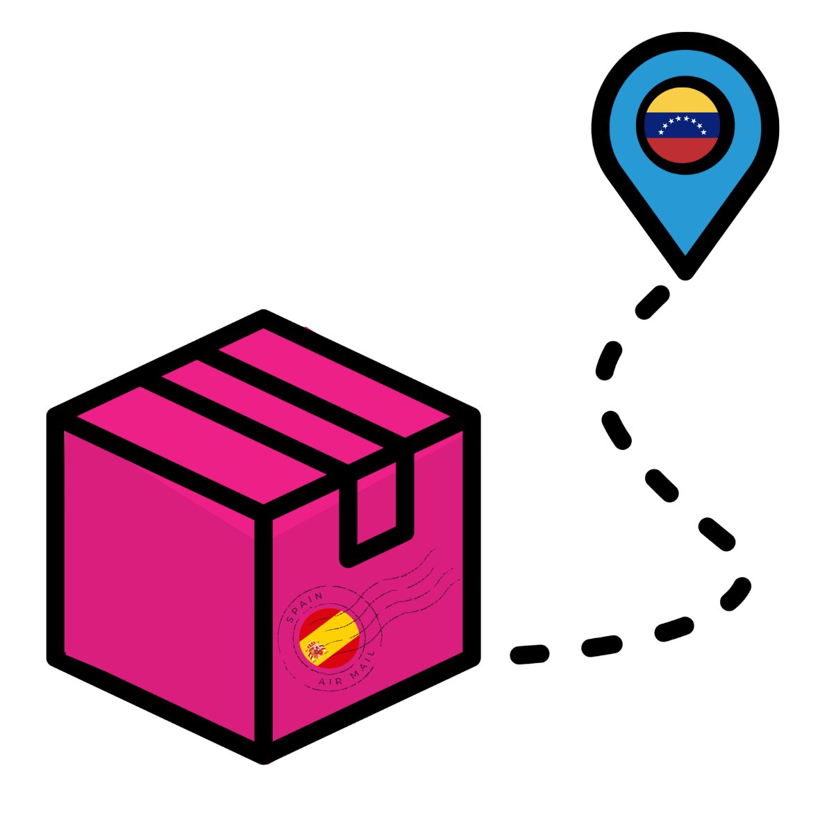 Enviós puerta a puerta a Venezuela